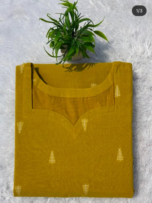 LSV 405 [ A warm mustard hue with delicate detailing simple classy and designed for timeless elegance ]