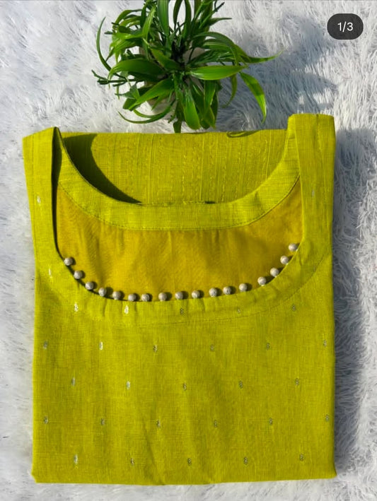 LSV 399 [ Draped in a luxurious lime green hue ]