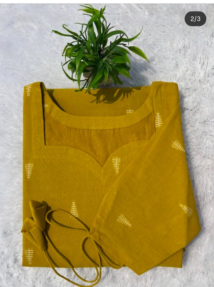 LSV 405 [ A warm mustard hue with delicate detailing simple classy and designed for timeless elegance ]