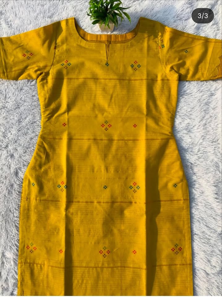 LSV 417 [ Mustard yellow elegance woven with subtle golden richness ]