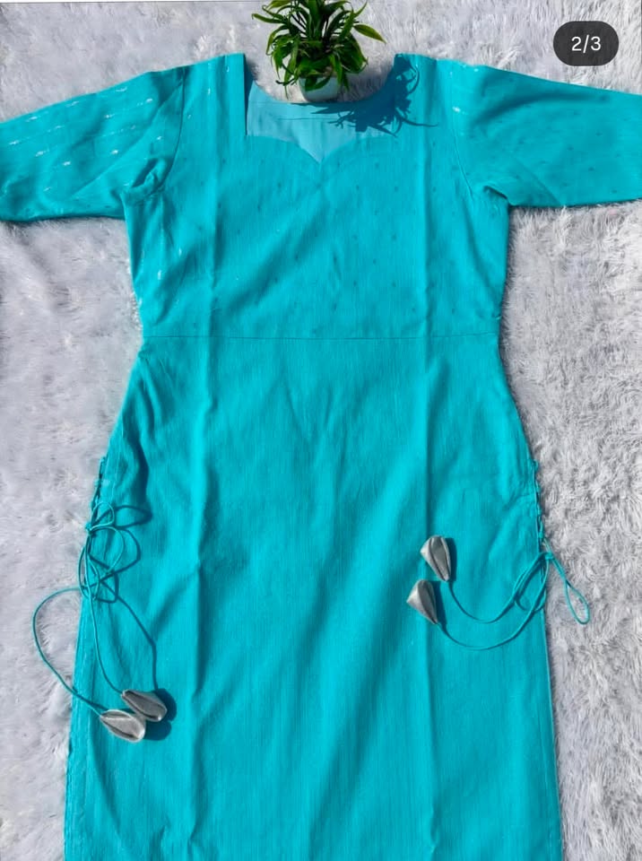 LSV398 [ Premium aqua blue perfection soft shimmer fabric ]