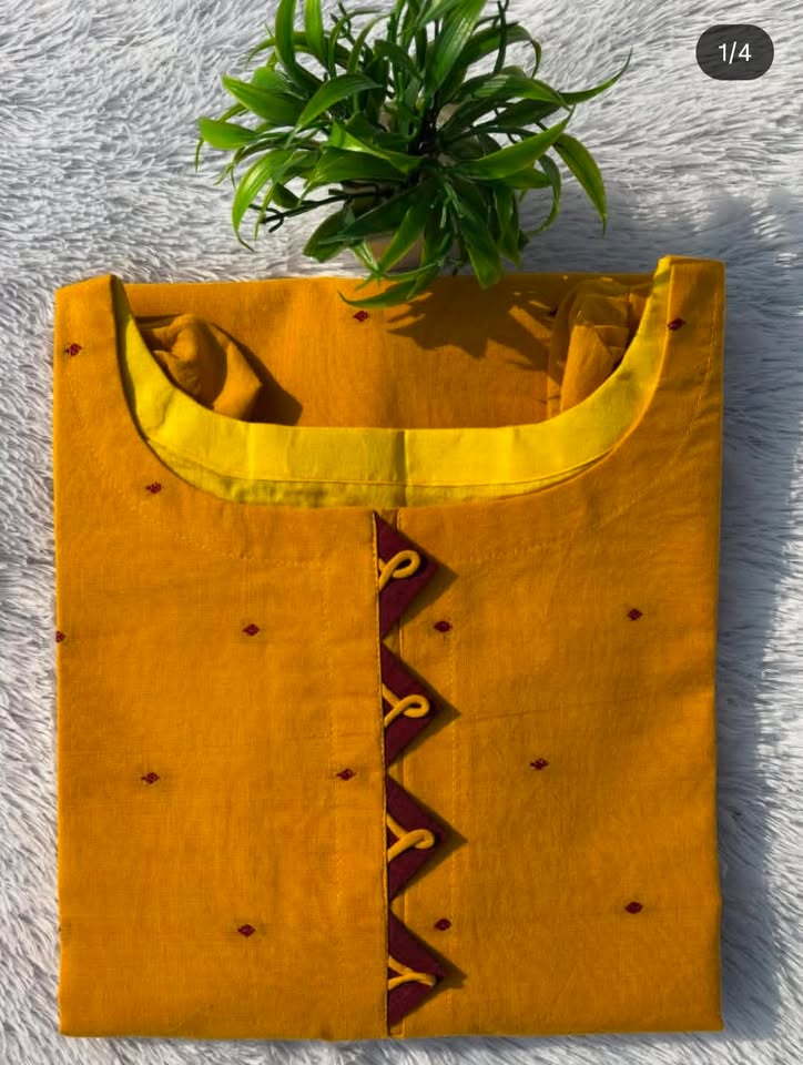 LSV 375 [ Glow differently in this rich mustard yellow beauty with bold maroon accents ]