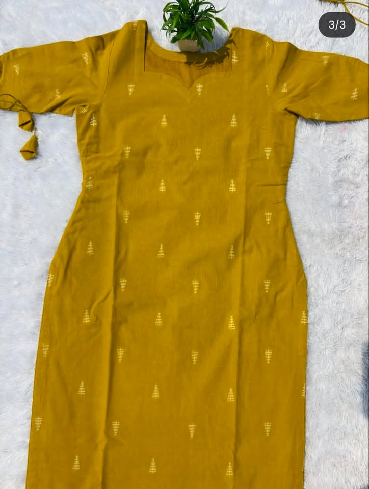 LSV 405 [ A warm mustard hue with delicate detailing simple classy and designed for timeless elegance ]