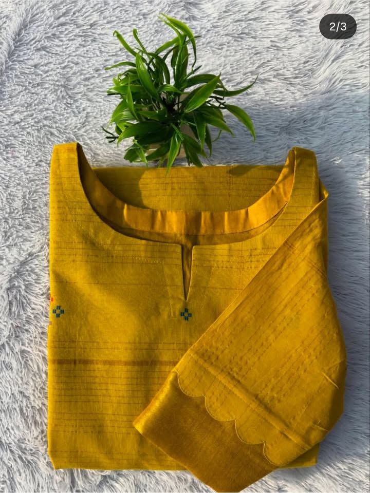 LSV 417 [ Mustard yellow elegance woven with subtle golden richness ]