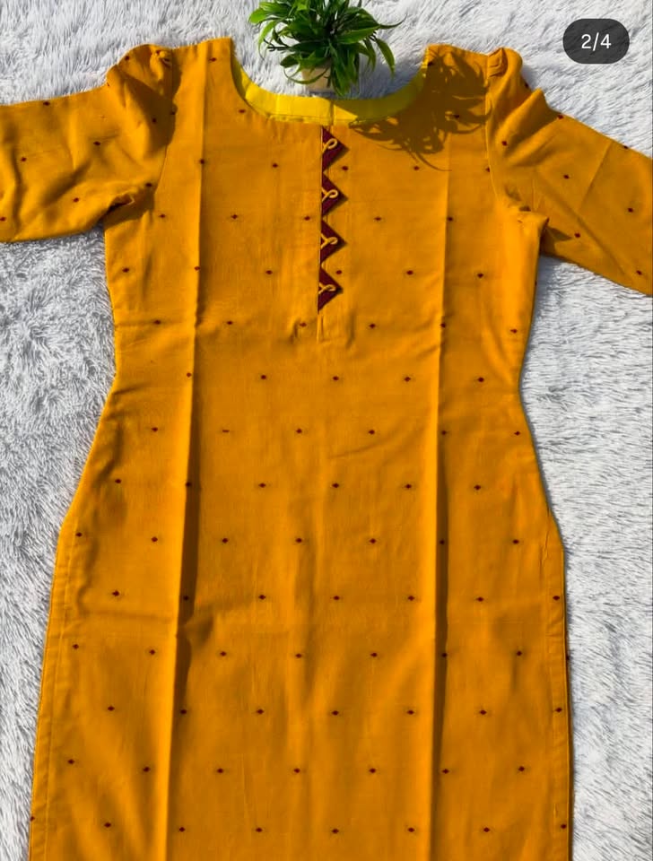 LSV 375 [ Glow differently in this rich mustard yellow beauty with bold maroon accents ]