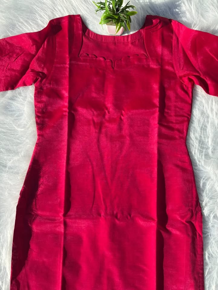 LSV 491 [ Rani pink mangalagiri pattu thats made to turn heads ]