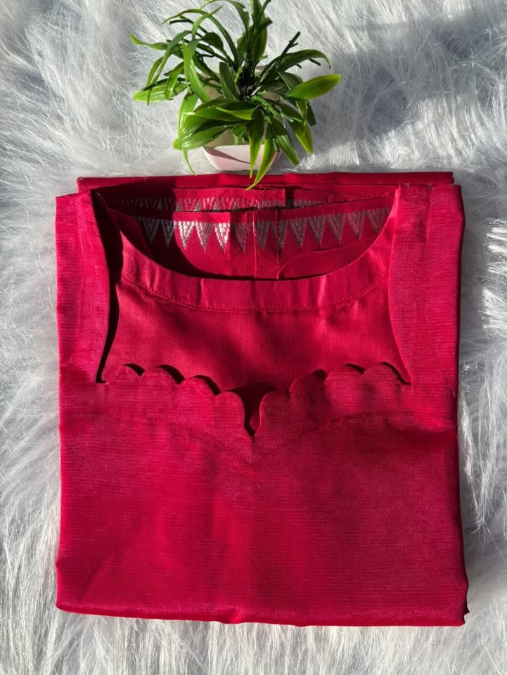 LSV 491 [ Rani pink mangalagiri pattu thats made to turn heads ]