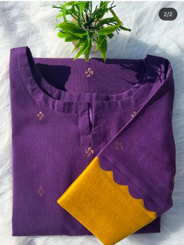 LSV 469 [  Beautiful scalloped sleeve design adds a unique charm ]