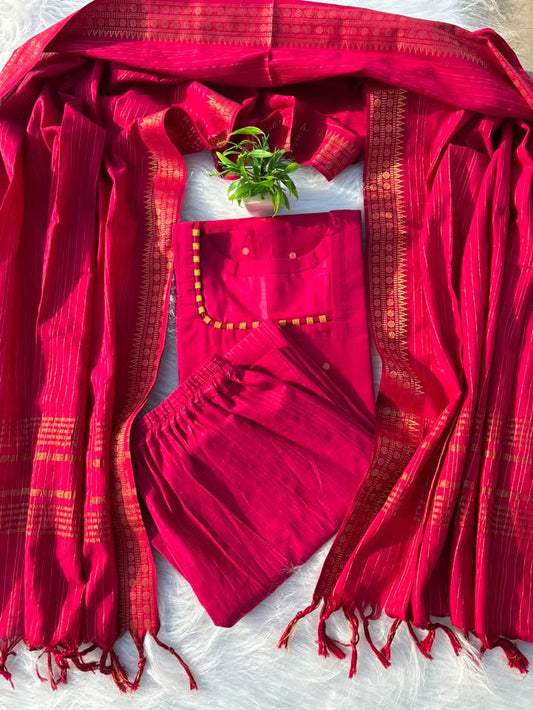 KS 20 [ A Timeless pink lurex Kurti set that radiates grace with every step ]