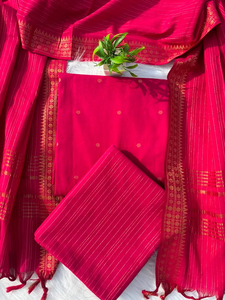 TH 01 [ Bold in color. rich in tradition. Finished with a subtle lurex shimmer that speaks pure elegance ]