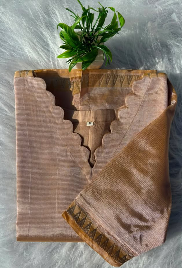 MP 07 [ Soft sandal hues, pure Mangala Giri pattu ]