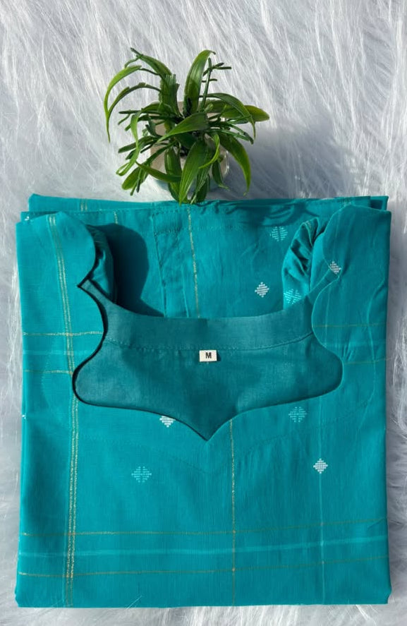 LSV 516 [Soft teal Quite luxury Crafted for the woman who speaks in elegance]