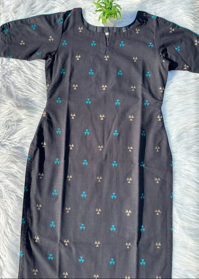 LSV 521 [ Midnight black with teal and gold weaving ]