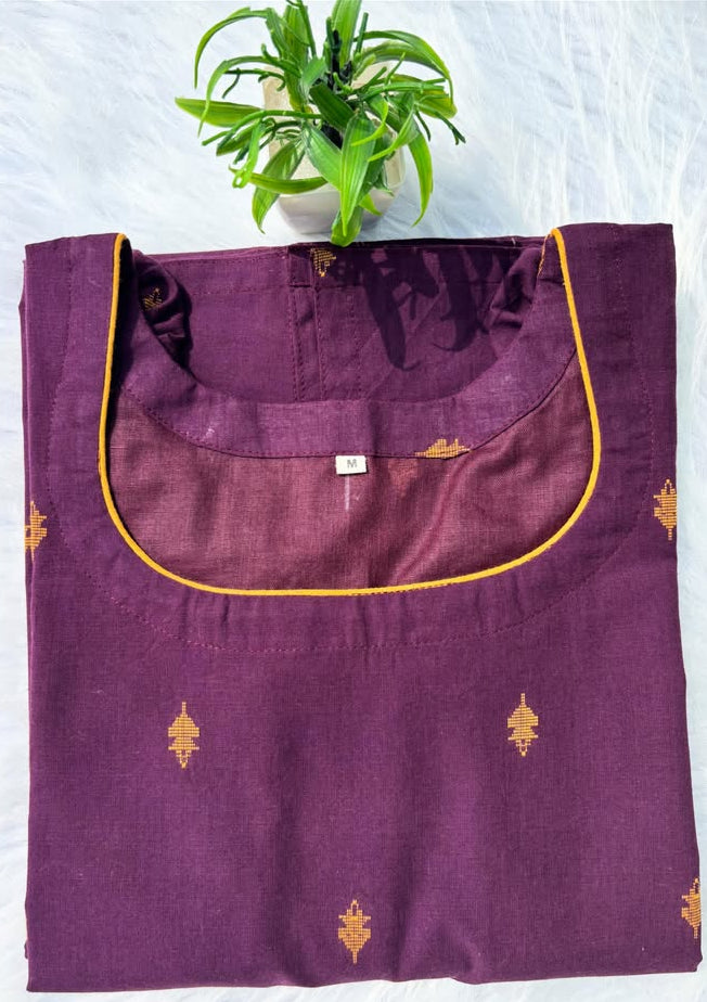LSV 539 [ Soft gold motifs on rich plum pure understated beauty ]