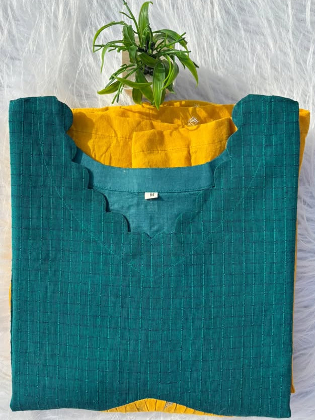 MX 60 [ A rich teal bodice paired with a radiant mustard gold flow ]